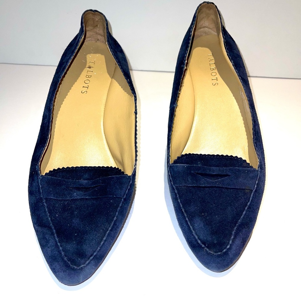 Talbots Francesca Driving Flats Suede Shoes sz 9M